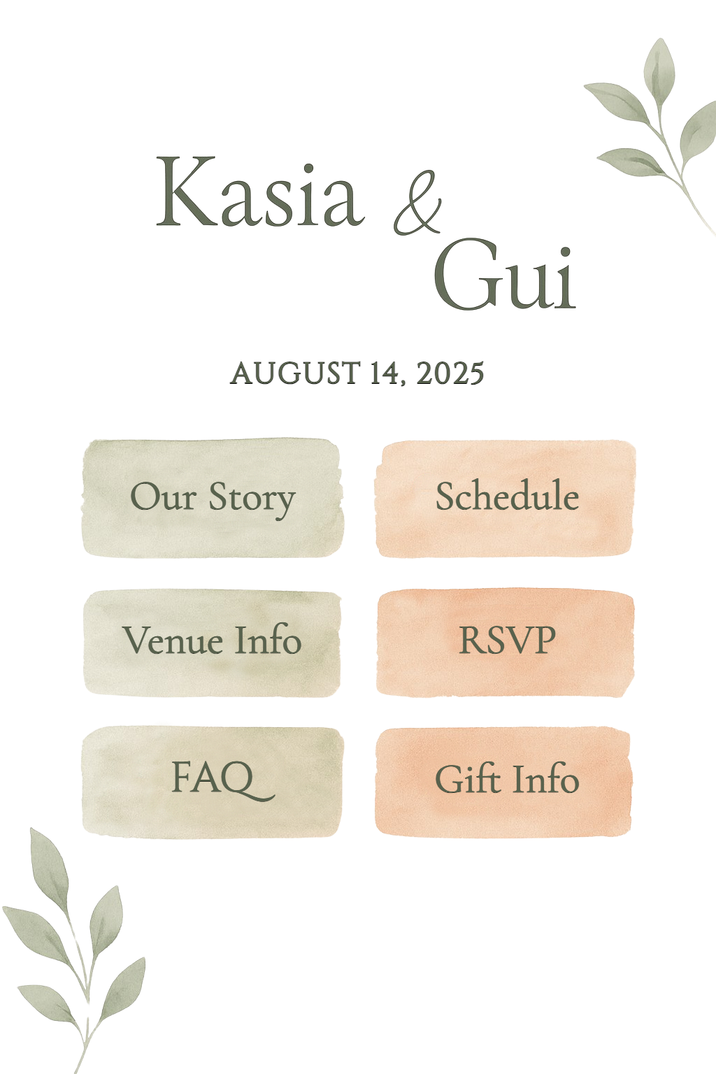 Kasia & Gui Homepage